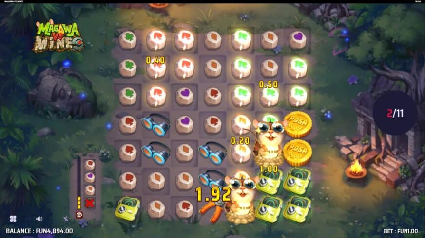 Magawa vs Mines slot screen 3