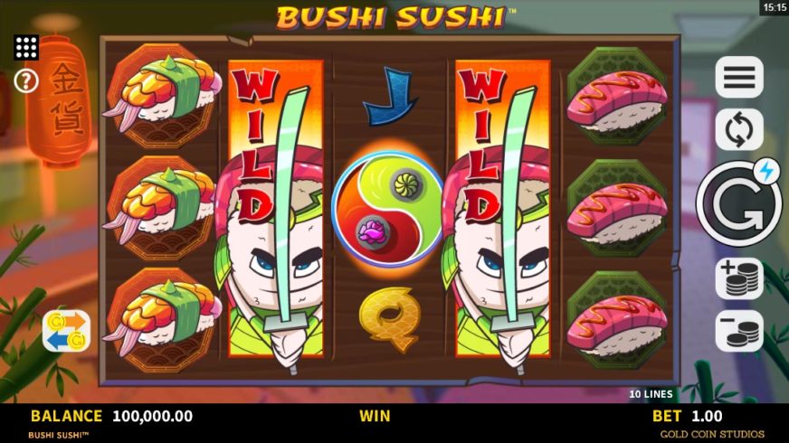 Bushi Sushi slot screen 1