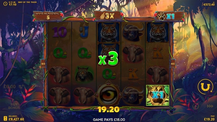 Way Of The Tiger slot screen 5