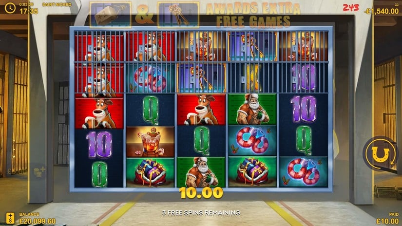 Saint Nicked slot screen 5