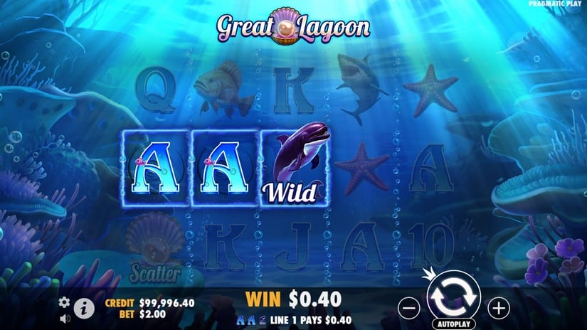 Great Lagoon slot screen 2