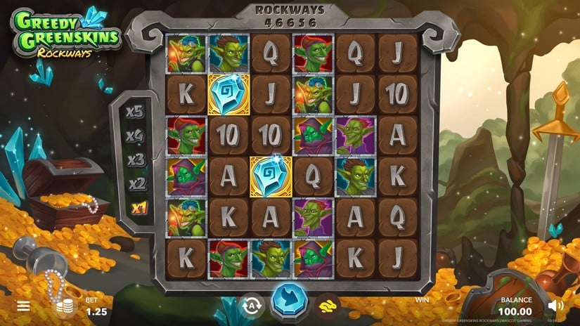 Greedy Greenskins Rockways slot screen 1