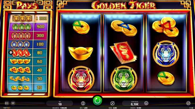 Golden Tiger slot screen 1