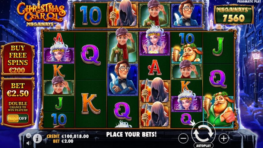 Christmas Carol Megaways slot screen 1