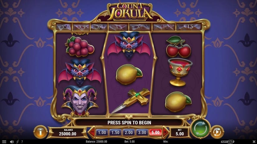 Count Jokula slot screen 1