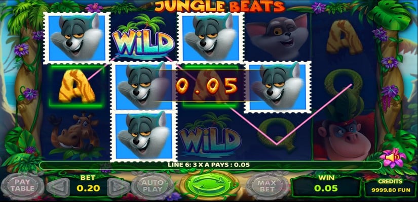 Jungle Beats slot screen 2