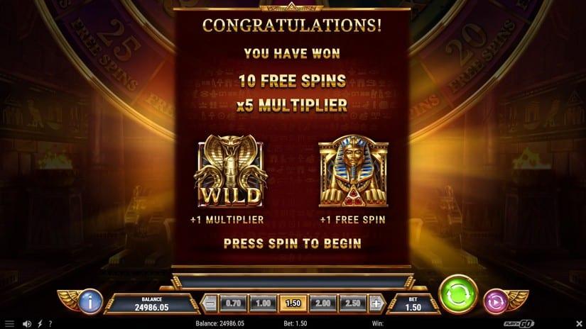 Tomb of Gold slot screen 4