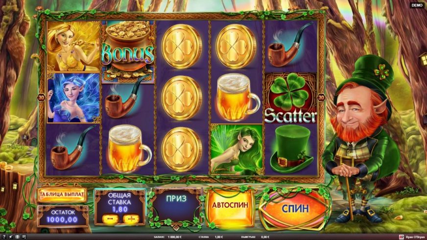 Ryan O’Bryan and the Celtic Fairies slot screen 1
