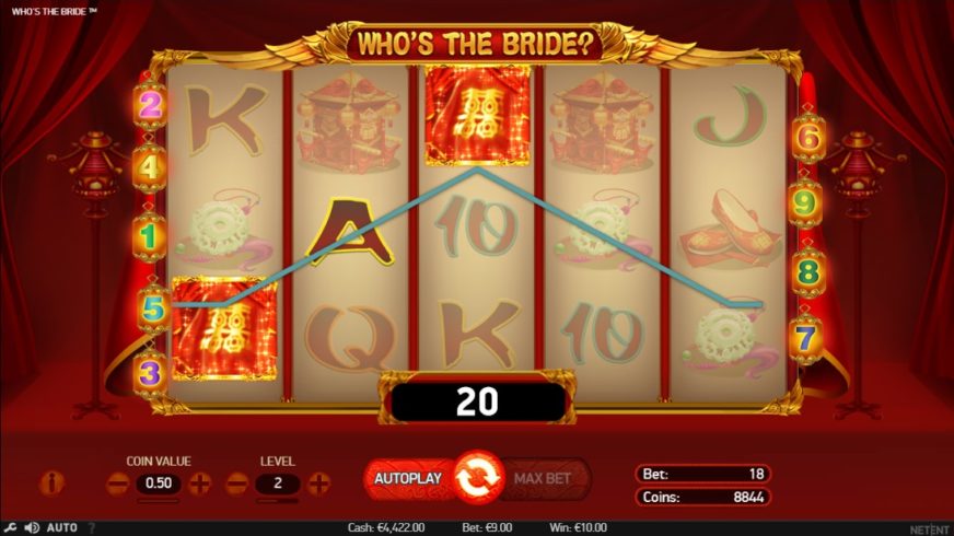 Who’s The Bride slot screen 2