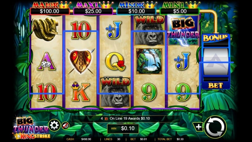 Big Thunder slot screen 2