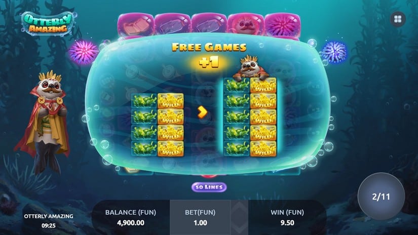 Otterly Amazing slot screen 5