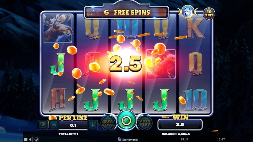 Book Of Wolves slot screen 5
