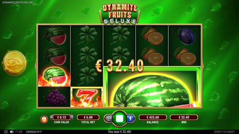 Dynamite Fruits Deluxe slot screen 2
