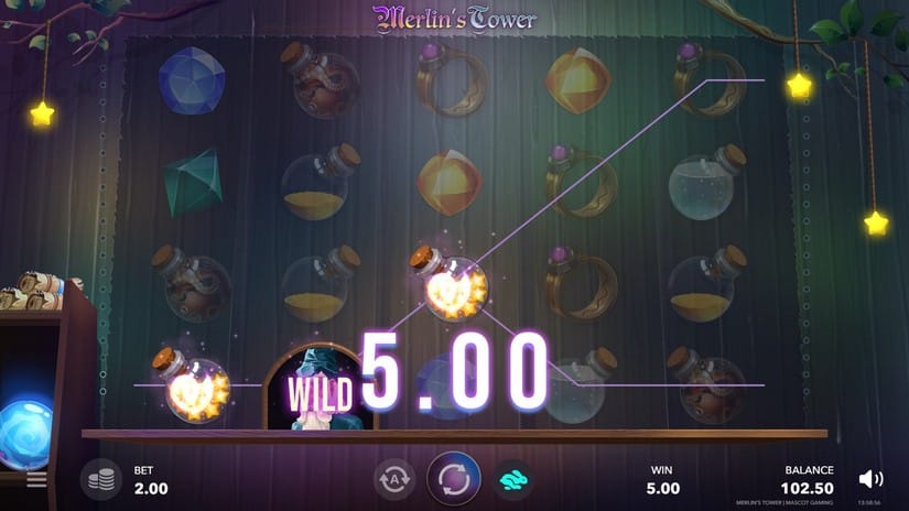 Merlin’s Tower slot screen 3