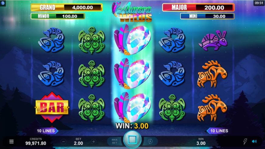 Aurora Wilds slot screen 3
