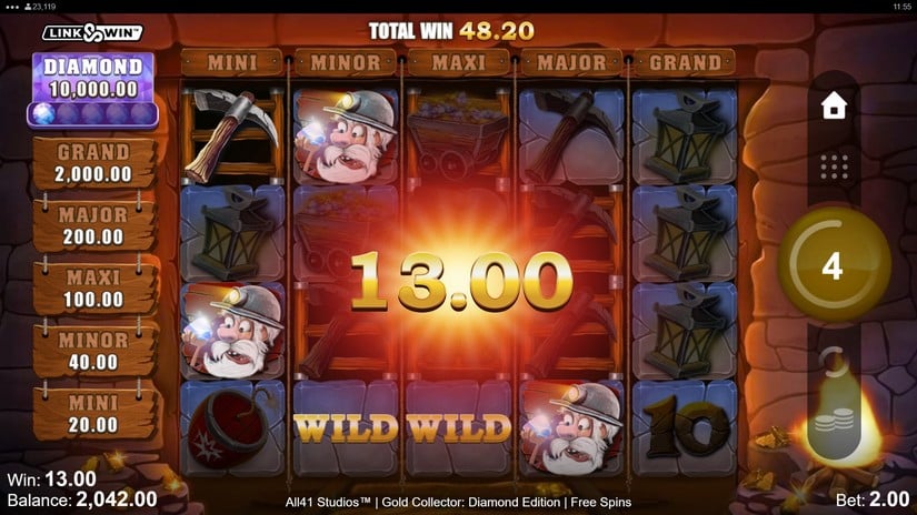 Gold Collector: Diamond Edition slot screen 7