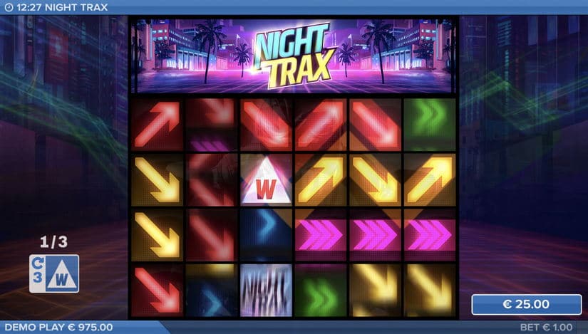 Night Trax slot screen 2