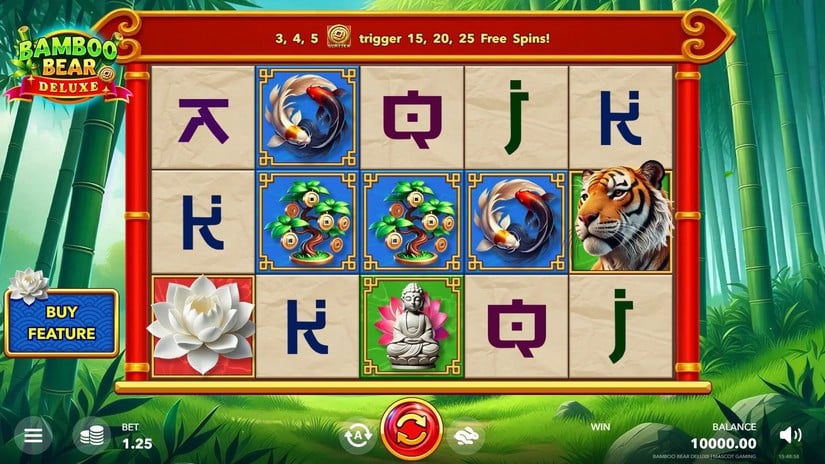 Bamboo Bear Deluxe slot screen 1