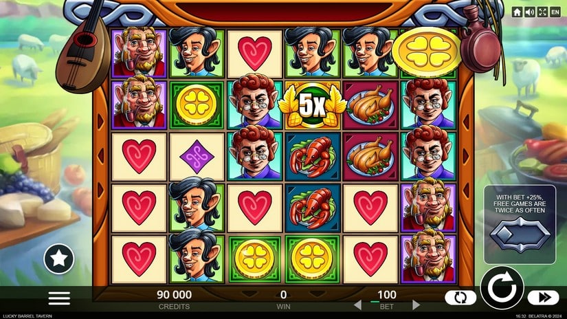 Lucky Barrel Tavern slot screen 2