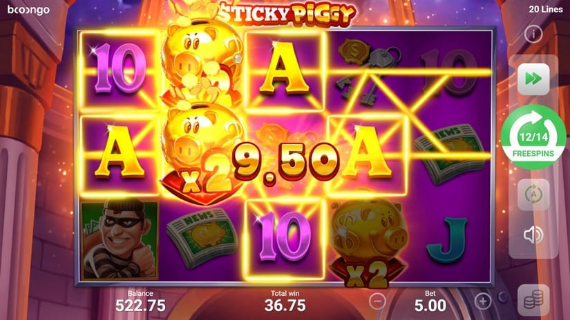 Sticky Piggy slot screen 7