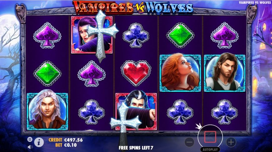 Vampires vs Wolves slot screen 4