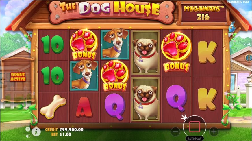 The Dog House Megaways slot screen 3