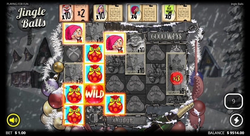 Jingle Balls slot screen 5
