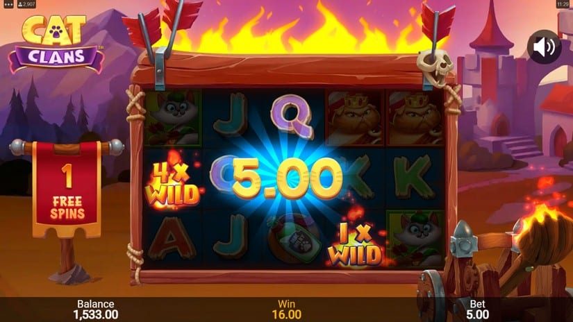 Cat Clans slot screen 6