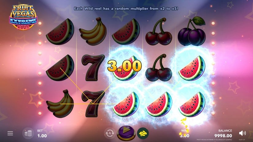 Fruit Vegas Extreme x125 slot screen 2