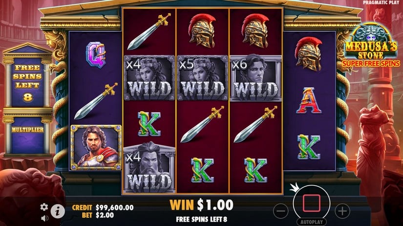 Medusa’s Stone slot screen 5