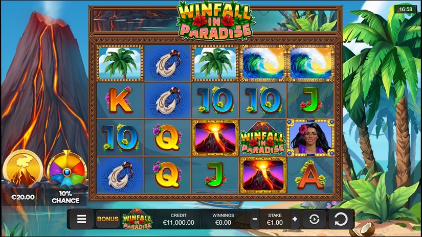 Winfall in Paradise slot screen 1