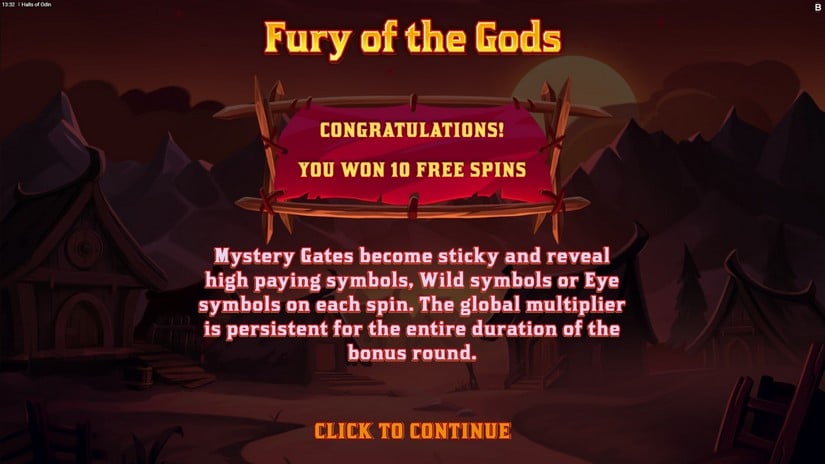 Halls of Odin slot screen 5