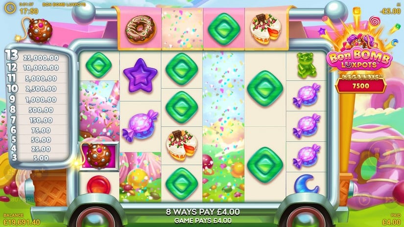 Bon Bomb Luxpots slot screen 2