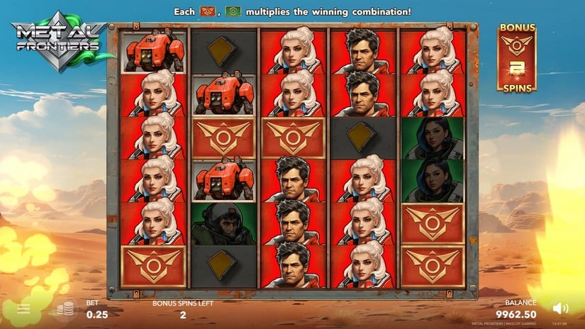 Metal Frontiers slot screen 3