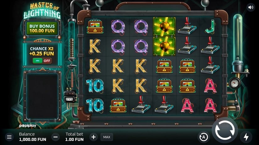 Master of Lightning slot screen 1