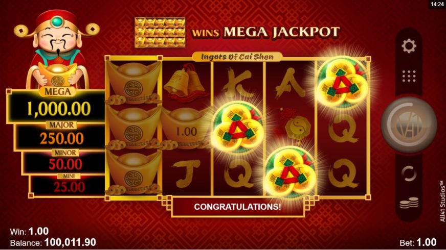 Ingots of Cai Shen slot screen 3