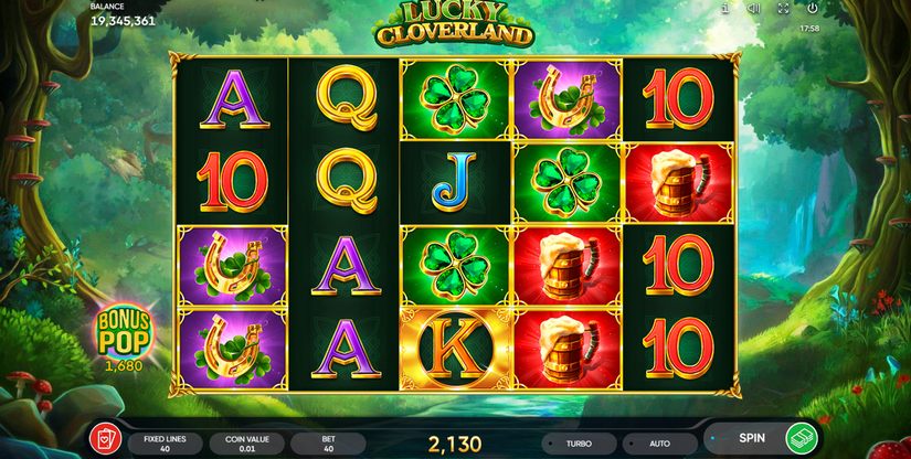 Lucky Cloverland slot screen 1