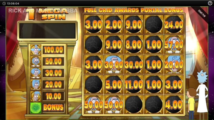 Rick and Morty Wubba Lubba Dub Dub slot screen 7