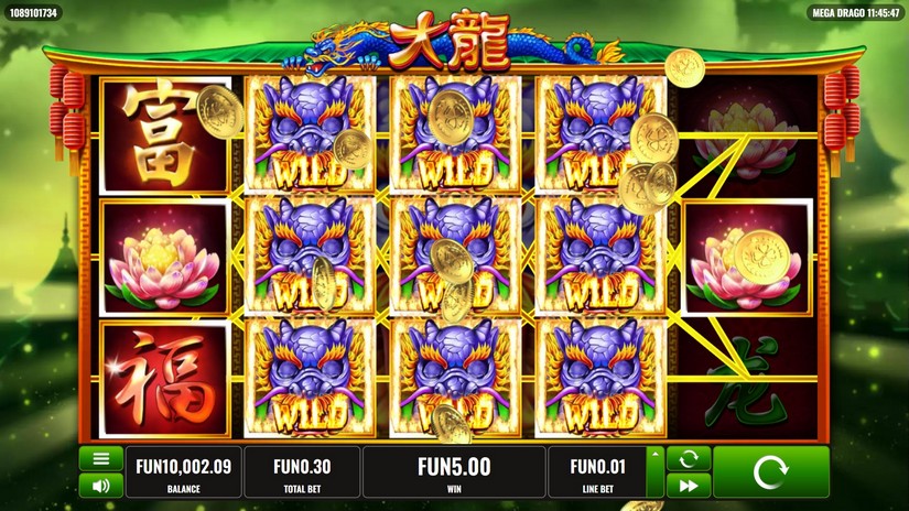 Mega Drago slot screen 5