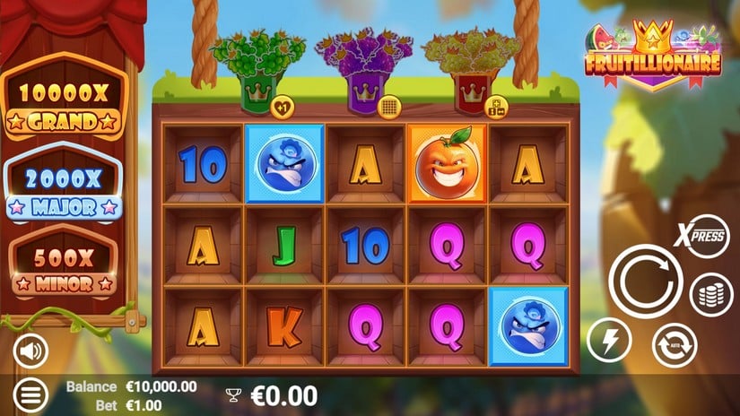 Fruitillionaire slot screen 1