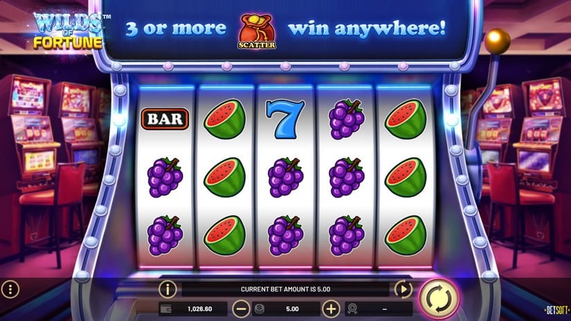 Wilds of Fortune slot screen 1