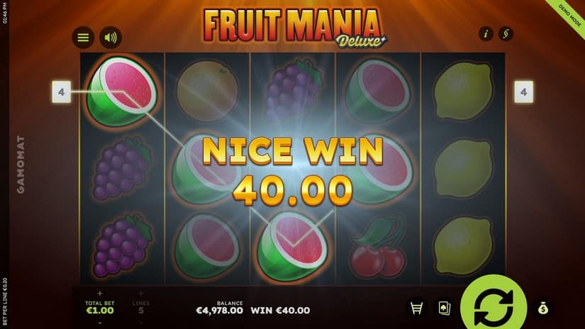 Fruit Mania Deluxe slot screen 4