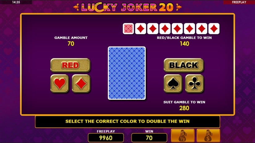 Lucky Joker 20 slot screen 4