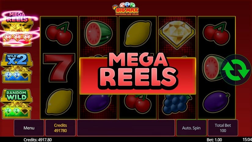 Big Max Diamonds and Wilds slot screen 6