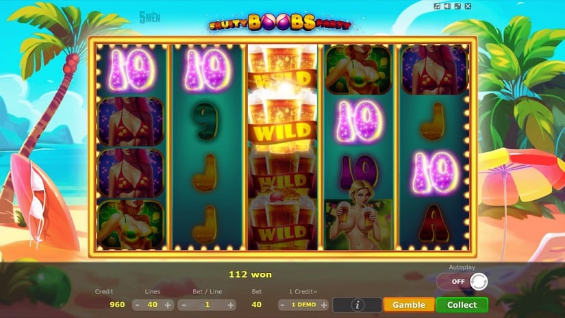 Fruity Boobs Party slot screen 1
