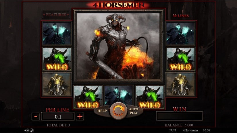 4 Horsemen slot screen 1