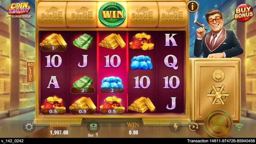 Coin infinity Surge Reel slot screen 2