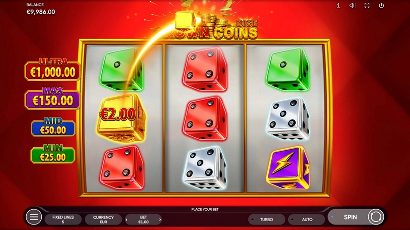 Crown Coins Dice slot screen 2