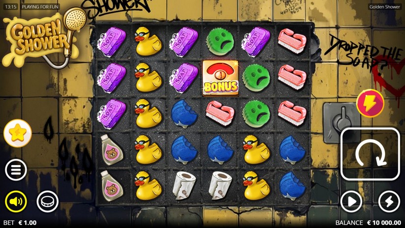 Golden Shower slot screen 1