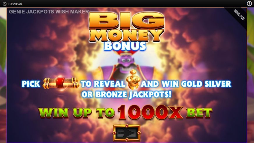 Genie Jackpots Wishmaker slot screen 5